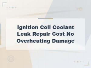 Ignition Coil Coolant Leak Repair Cost Without Overheating Damage